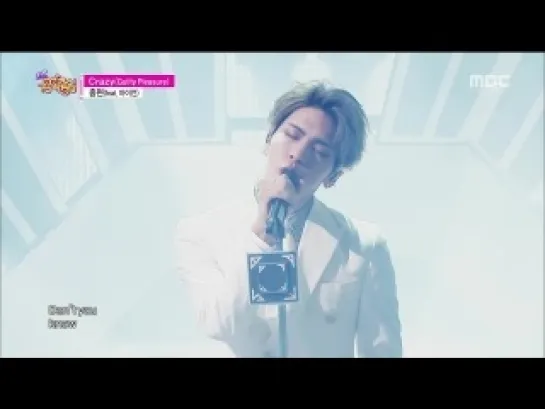 [2015.01.10] Jonghyun - Hallelujah+Crazy (ft.Iron)  | MBC Music Core