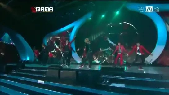 SHINee&EXO -  MAMA, Mirotic, Lucifer @ MAMA 2012