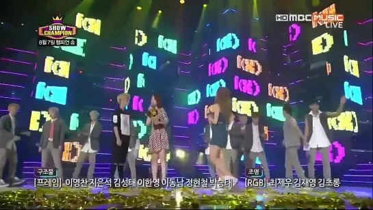 [2013.08.07] f(x)'s Encore Stage with EXO | Show Champion