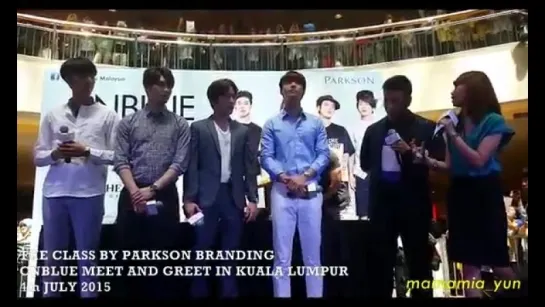 [Fancam] 150704 THE CLASS BY PARKSON BRANDING With CNBLUE Meet  Greet