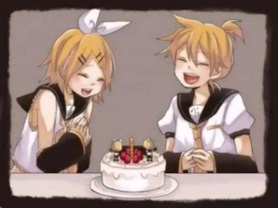 С днем рождения, Рин и Лен! (Happy birthday, Rin and Len!)