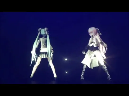 Hatsune Miku and Megurine Luka - World's End Dancehall живой концерт