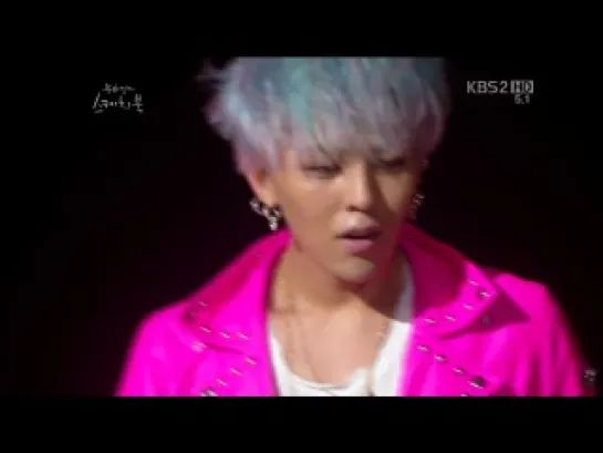 121020 G-Dragon - Crayon + Heartbreaker on KBS YHY's Sketchbook