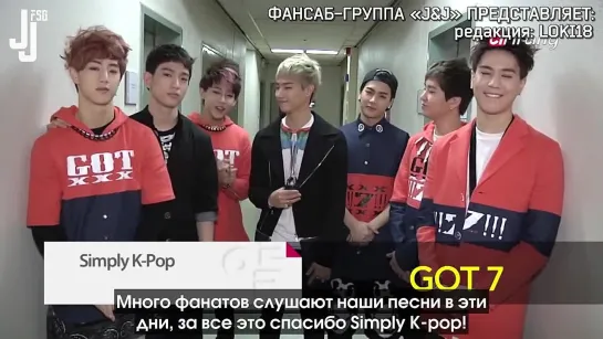 Simply K-Pop Ep.103 GOT 7[Русс.саб]