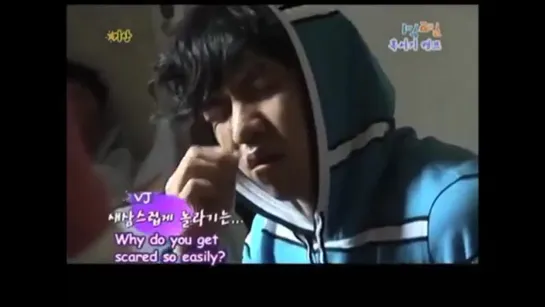 Real sleeping and wake up Seung Gi part 6