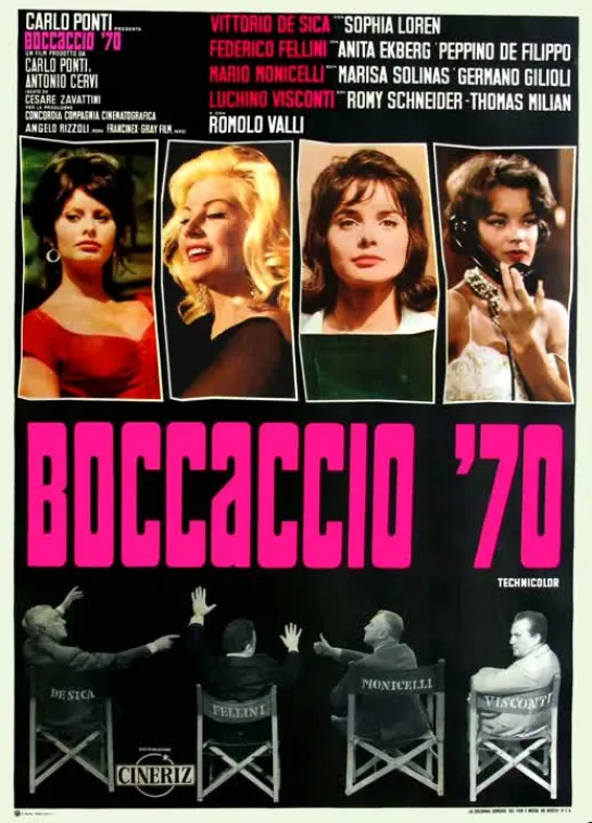 Боккаччо '70 1962 ( Boccaccio '70 ) реж.Ф.Феллини, Л.Висконти, Витторио Де Сика, М.Моничелли