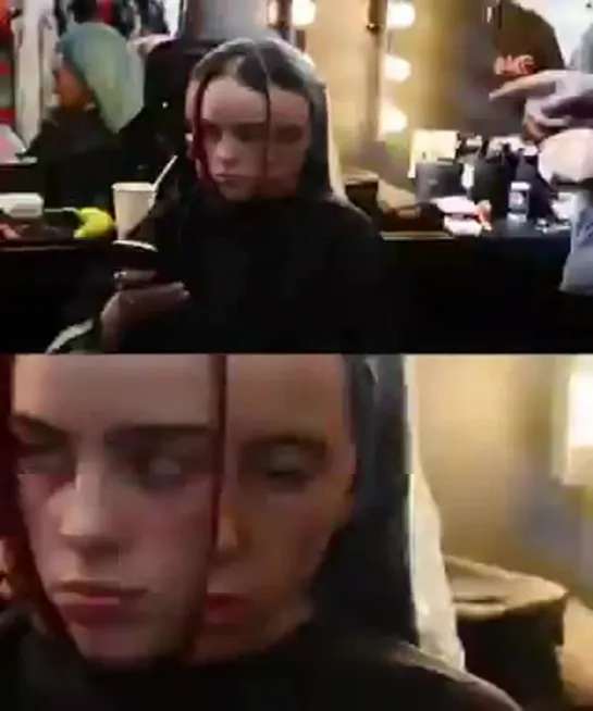 timelapse of the getting-ready process for billie’s garage magazine shoot