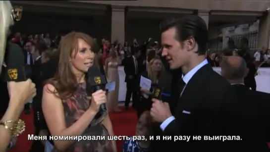 2011 › Интервью на церемонии премии BAFTA (русские субтитры)