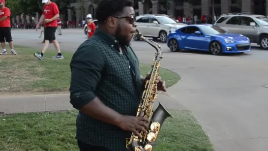 Uptown Funk Street Saxophone