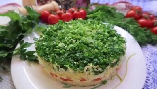 #Очень #вкусный #салат #с #красной #рыбой!  Быстро исчезает со стола!