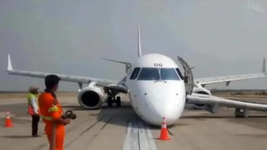 Аварийная посадка Embraer E190 в а/п Мьянма (12.05.19).