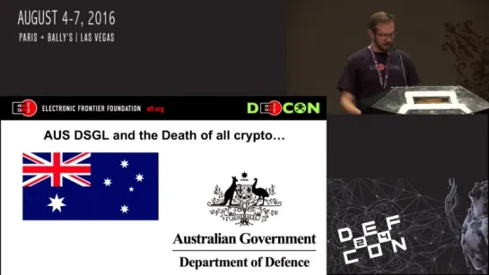 DEF CON 24 - Nate Cardozo - Crypto State of the Law