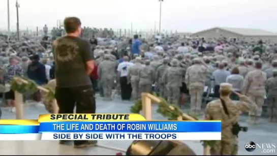 US Soldiers Mourns The Loss Of True Friend - Robin Williams Favorite Audience