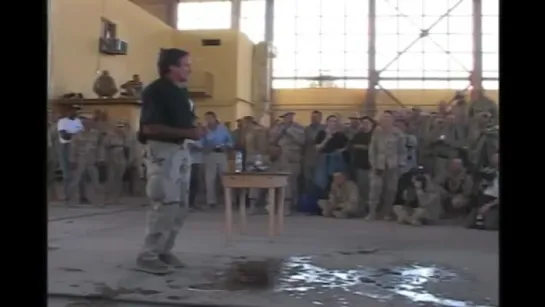 Robin Williams First USO Tour Afghanistan 2002 Part 2 Bagram AIr Base