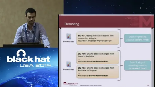 Black Hat USA 2014 - Forensics Investigating PowerShell Attacks