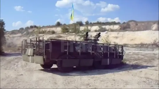 BTR-80 Joker 8x8 armoured personnel carrier with four SPG-9M 73mm recoilless guns Ukrainian army