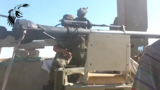 Iraqi PMU use M40 recoilless rifle on Safir 4x4 to target an ISIS position