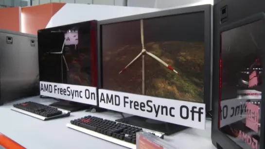 AMD @ Computex 2014 AMD FreeSync Technology in Action