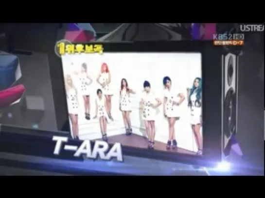 120720 Today No1 Nominee Super Junior vs T-ara @ Music Bank