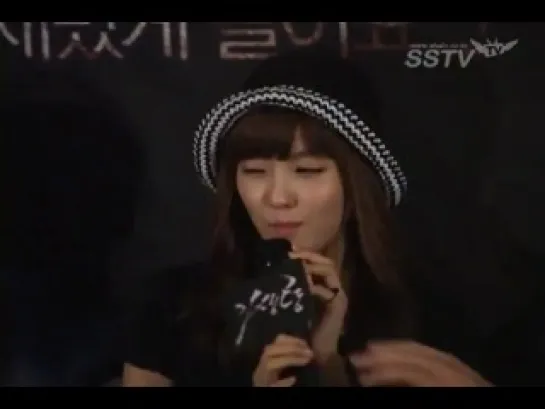 [Clip] 110714 T-ara Hyomin @ Gisaeng Ryeong Press Conference [2]