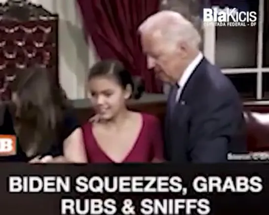 Biden e algumas abordagens com mulheres e crianças