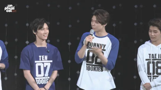 [FANCAM] 150829 SMRookies Show - Johnny imitating Ten (Johnny focus)