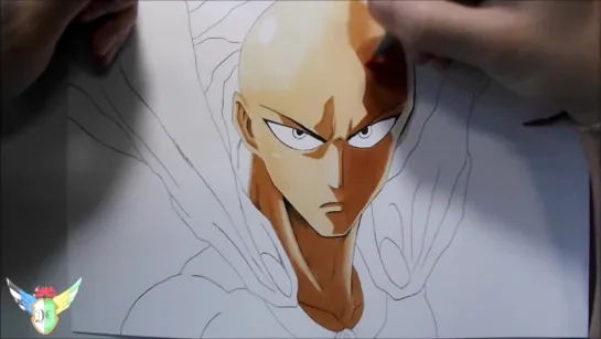 Speed Drawing Saitama from OnePunch-Man