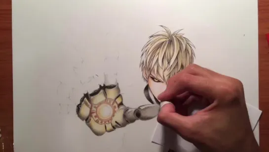 Speed Drawing Genos - One Punch Man