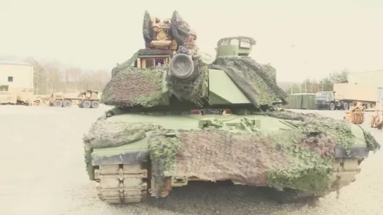 US Army - M1A2 сентября V2 Основной боевой танк С Woodland Camouflage [1080p]