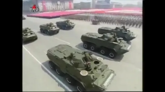 KCTV - Северная Корея Военный парад 2012 - Главная Танки и Бронированный автомобиль [480p]