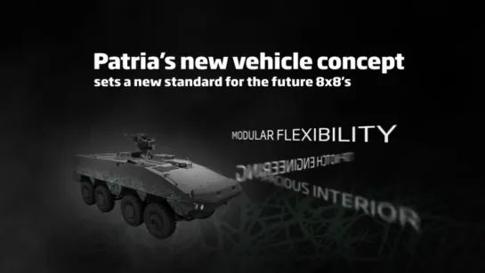 Patria - Новый 8x8 Бронированная Колесная автомобиля Concept [1080p]