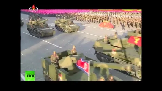 KCTV  RT - Северная Корея Военный парад 2015 Бронированный автомобиль сегмента [720p]