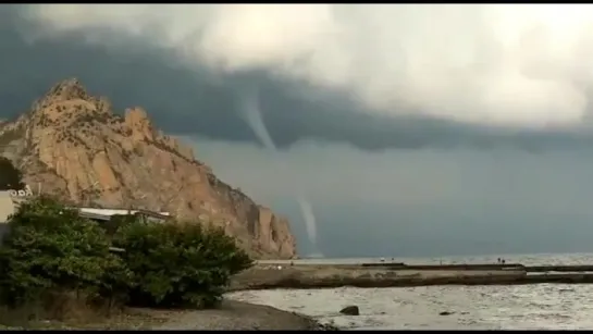 Водяной смерч близ Коктебеля, Республика Крым - 6.09.2018