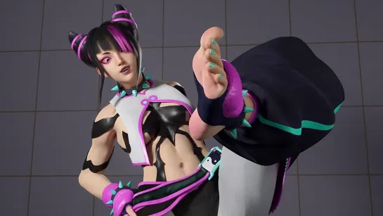 Juri - Footjob [Street Fighter sex] by Redmoa