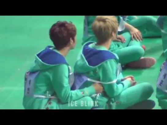 [FANCAM] 130128 Idol Star Athletic Championships Happy Time Baekhyun & Luhan