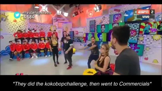 170809 #EXO - Ko Ko Bop Challenge @ Argentinian TV program "ESPN Redes"