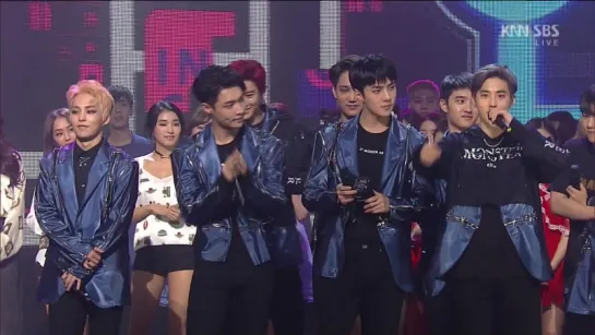 [VIDEO] 160626 #EXO - Monster @ SBS Inkigayo 6th Win