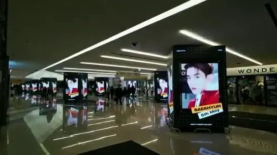 [VIDEO] 📹 210506 EXO Baekhyun @ Birthday Ad at Coex