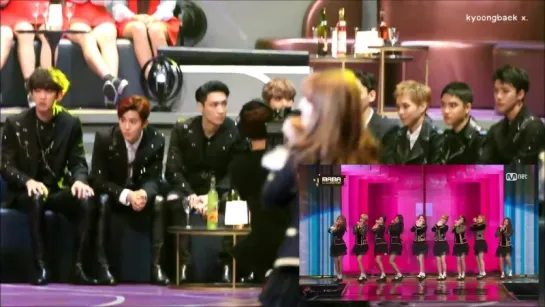 [FANCAM] 161202 EXO Reaction to Cheer Up + TT - TWICE (Full) @ 2016 MAMA