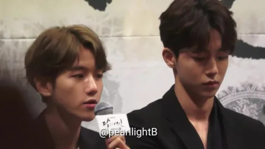 [FANCAM] 160824 EXO's Baekhyun speech @ Moon lovers press-con