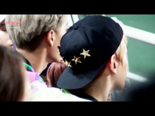 130814  Baekhyun Focus @ Korea vs Peru Soccer Match