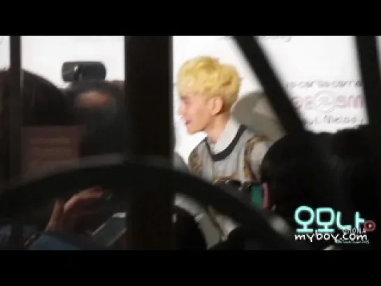 130328 EXO leaving Corso Como Seoul Melody Launch Party (Baekhyun Focus)