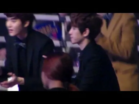 130131 EXO-K cute Baekhyun Suho Do @ Seoul Music Awards 2013 서울가요대상 SMA