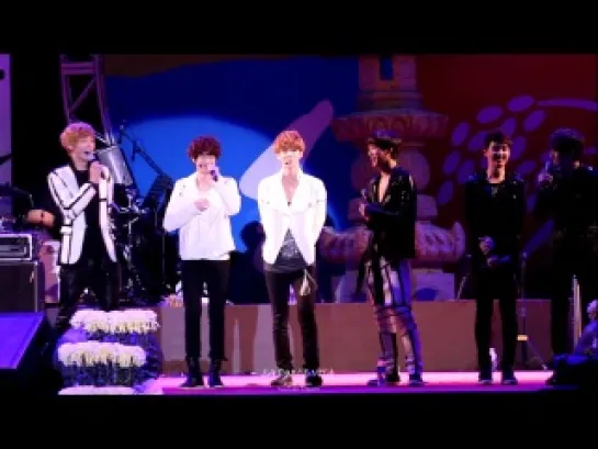 [FANCAM] 121012 EXO-K Talk 1 @ Chaorwon TaeBong Festival