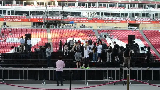 130716 EXO @ Kazan Arena Rehearsal (1)