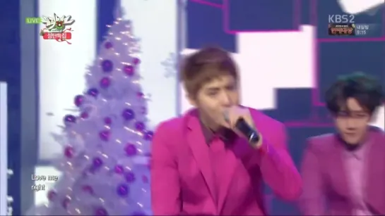 [VIDEO] 151225  EXO Love me Right @ Music Bank Christmas special