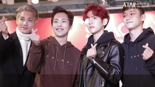 [VIDEO] 161022 EXO Baekhyun Chen Xiumin Kai @ SPAO fansign