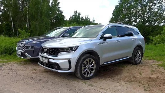 Kia Sorento против Hyundai Santa Fe_ Бензин или Дизель ТЕСТ ДРАЙВ ОБЗОР 2021