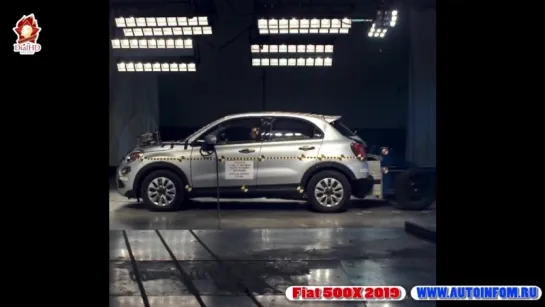 Задний краш тест Fiat 500X 2019