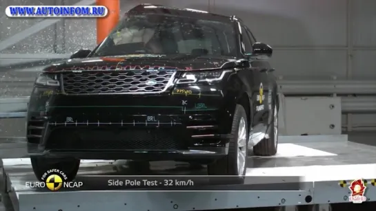 Краш тест Range Rover Velar 2018